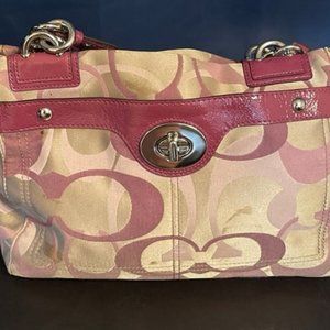 Coach Penelope Optic Signature Satchel Handbag Purse (Used)
